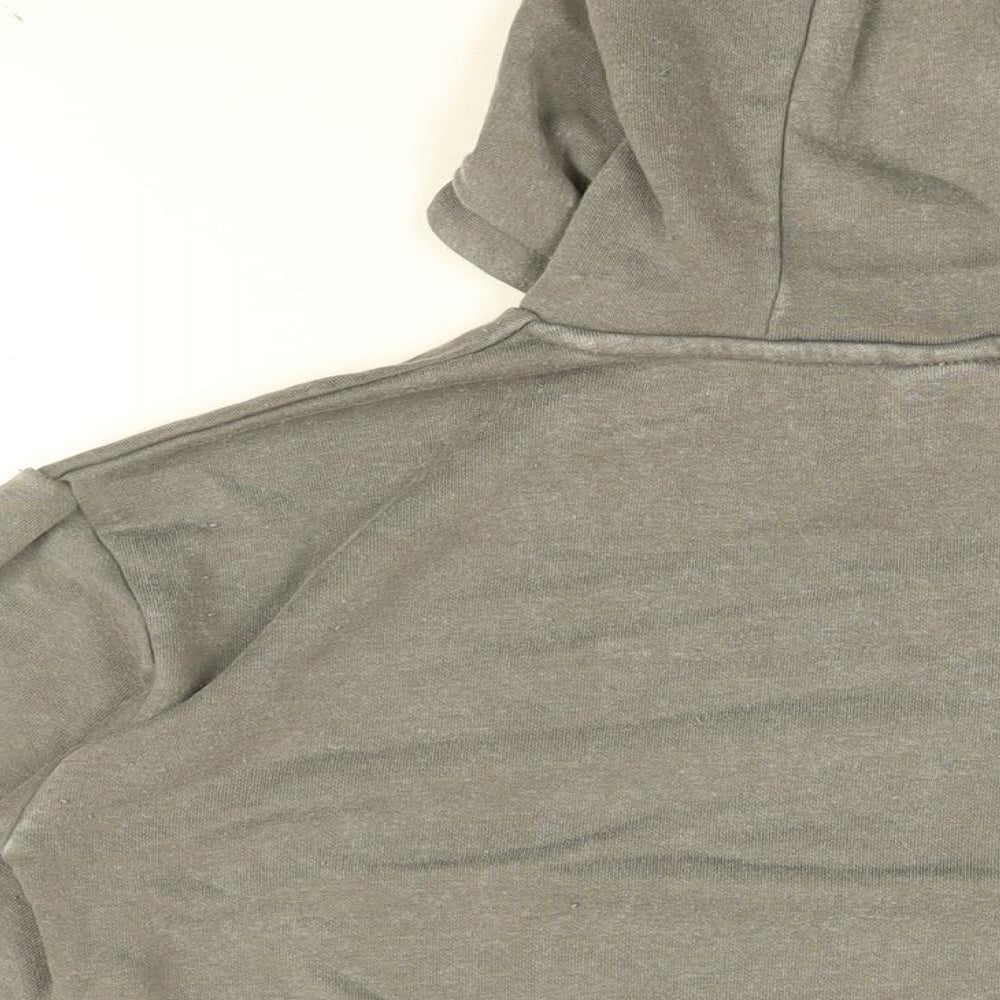 Disney Girls Grey Cotton Pullover Hoodie Size 11-12 Years Pullover - Stitch