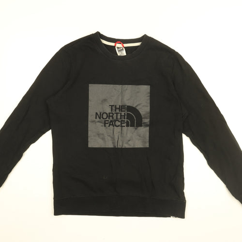 The North Face Womens Black Cotton Pullover Sweatshirt Size M Pullover - The North Face Print