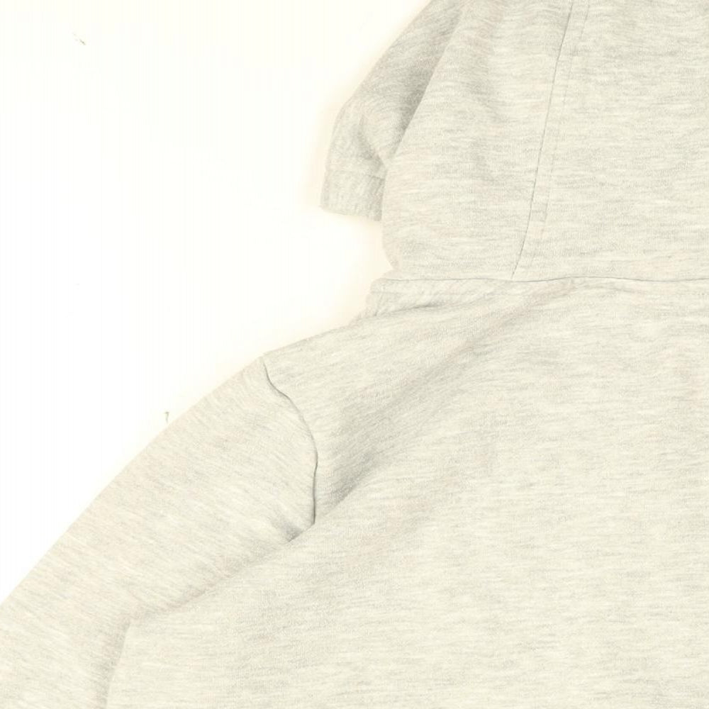 LA Gear Womens Grey Cotton Full Zip Hoodie Size 12 Zip