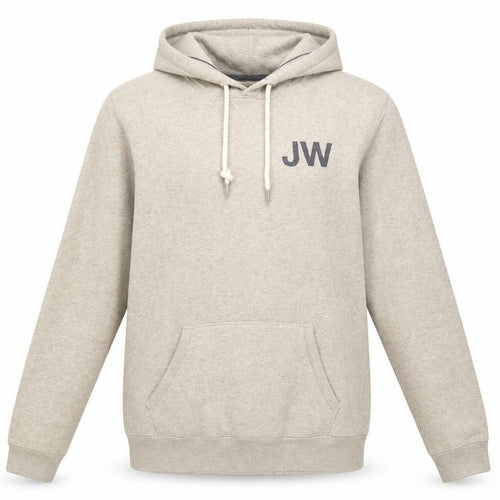 Jack Wills Mens Grey Cotton Pullover Hoodie Size XS - Wills Logo