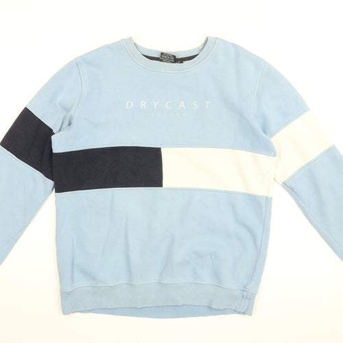 Drycast Mens Blue Cotton Pullover Sweatshirt Size L - DRYCAST London