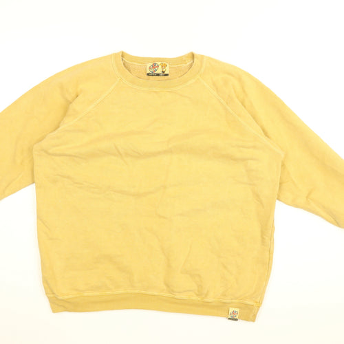 Urchin Womens Yellow Cotton Pullover Sweatshirt Size 10 Pullover