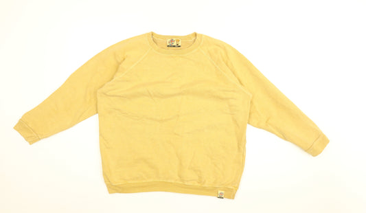 Urchin Womens Yellow Cotton Pullover Sweatshirt Size 10 Pullover