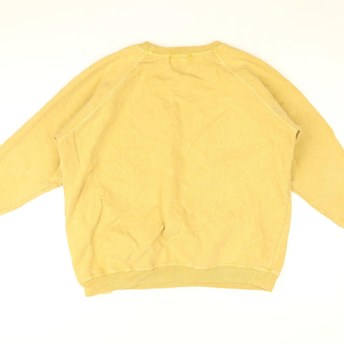 Urchin Womens Yellow Cotton Pullover Sweatshirt Size 10 Pullover