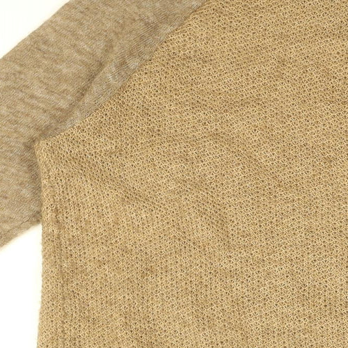 Tommy Hilfiger Mens Brown Round Neck Cotton Pullover Jumper Size S Long Sleeve