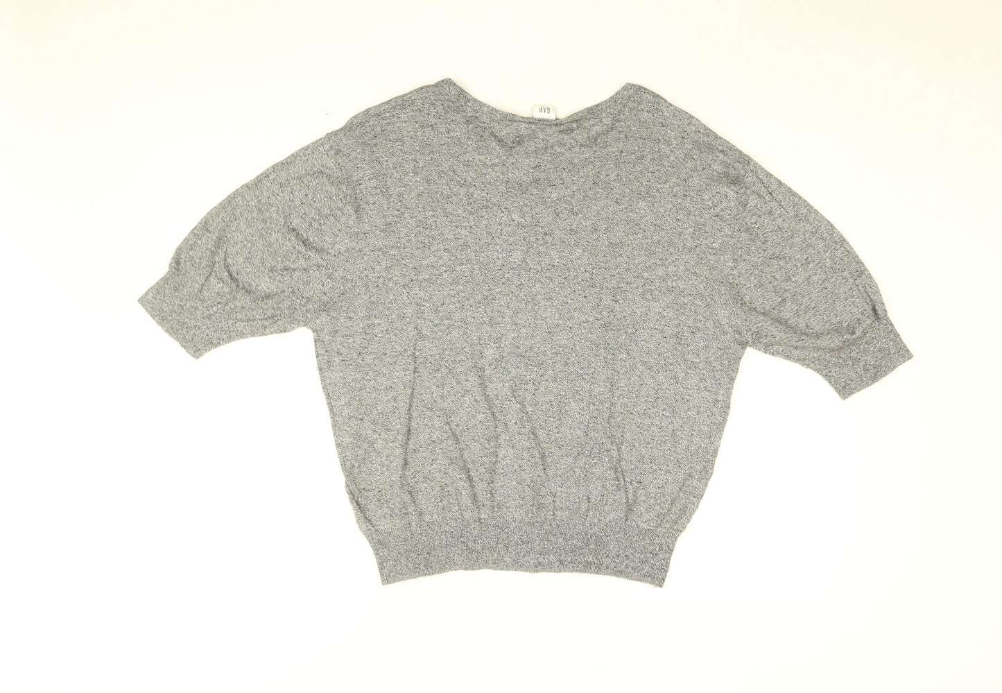 Gap Womens Grey Cotton Basic T-Shirt Size M Round Neck