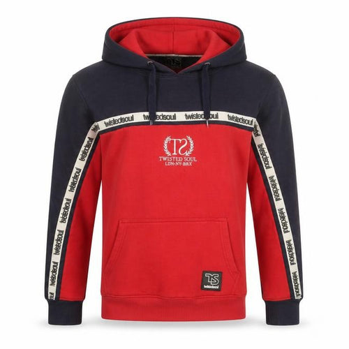 Twisted Soul Mens Red Cotton Pullover Hoodie Size XS - Twisted Soul