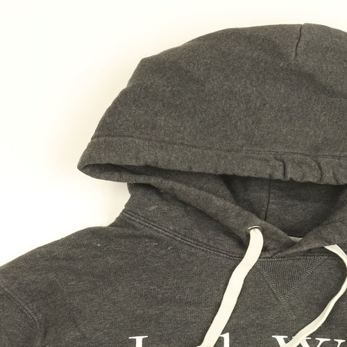 Jack Wills Womens Grey Cotton Pullover Hoodie Size M Pullover - Jack Wills Logo