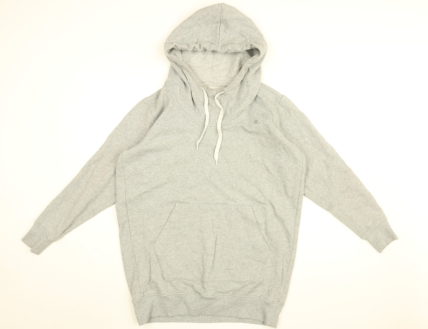 G-Star Mens Grey Cotton Pullover Hoodie Size M