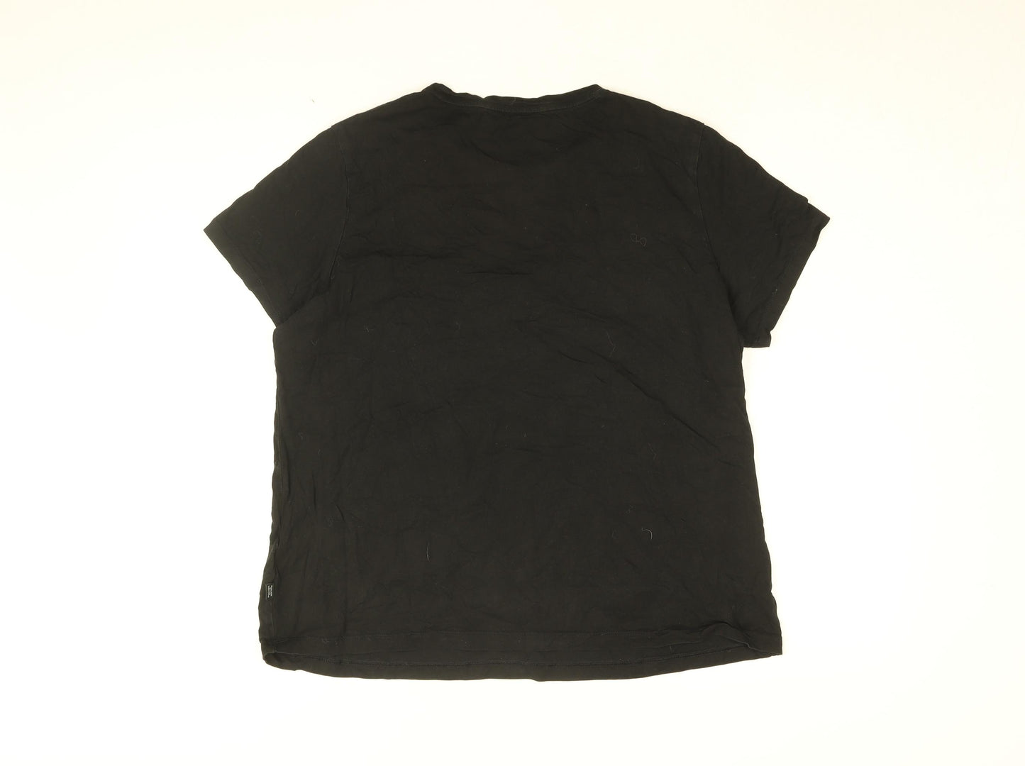 PUMA Womens Black Cotton Basic T-Shirt Size XL Round Neck