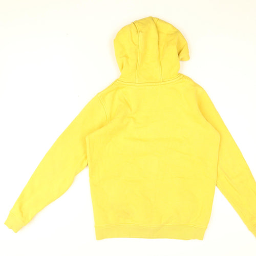 Jack Wills Boys Yellow Cotton Pullover Hoodie Size 10-11 Years Pullover - Jack Wills Logo