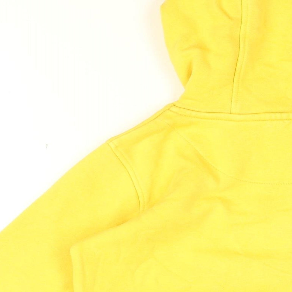 Jack Wills Boys Yellow Cotton Pullover Hoodie Size 10-11 Years Pullover - Jack Wills Logo