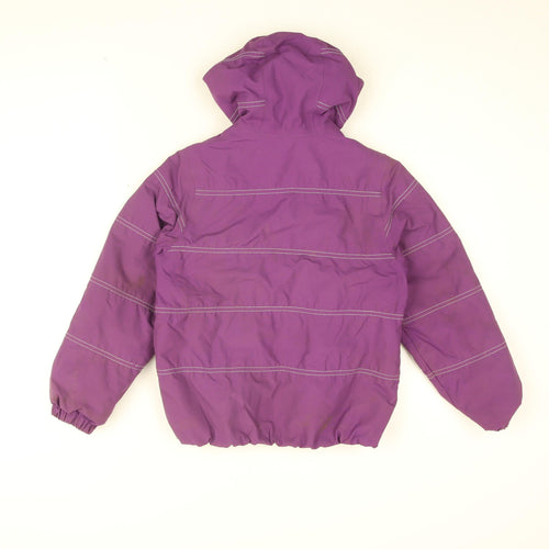Quechua Girls Purple Overcoat Coat Size 8 Years Zip