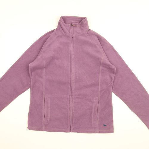 Country Rose Womens Purple Polyester Full Zip Sweatshirt Size M Zip