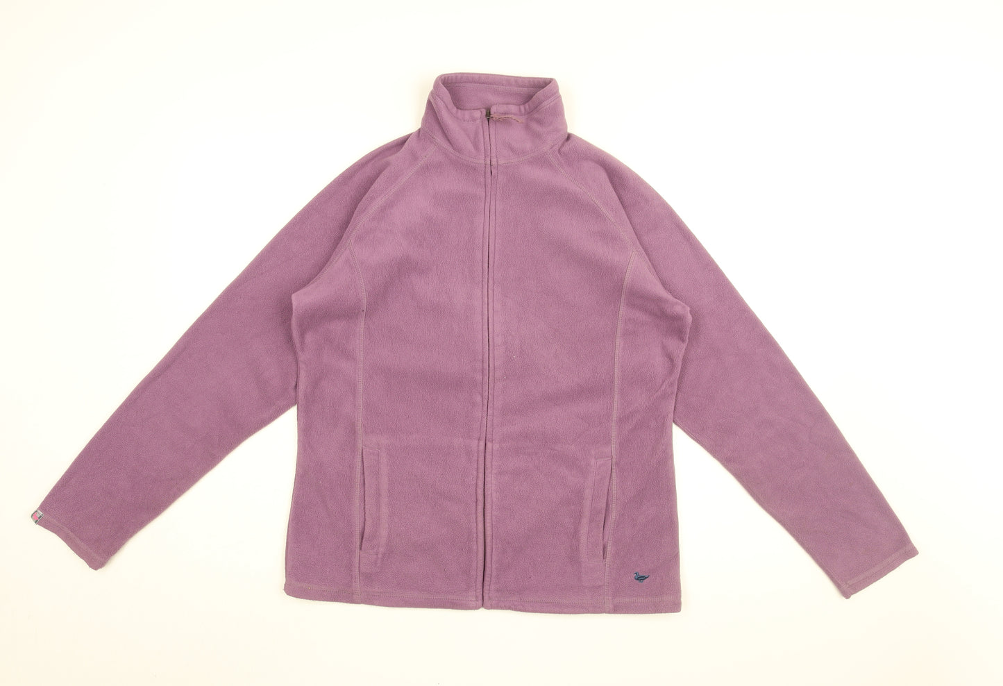 Country Rose Womens Purple Polyester Full Zip Sweatshirt Size M Zip