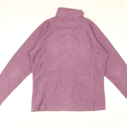 Country Rose Womens Purple Polyester Full Zip Sweatshirt Size M Zip