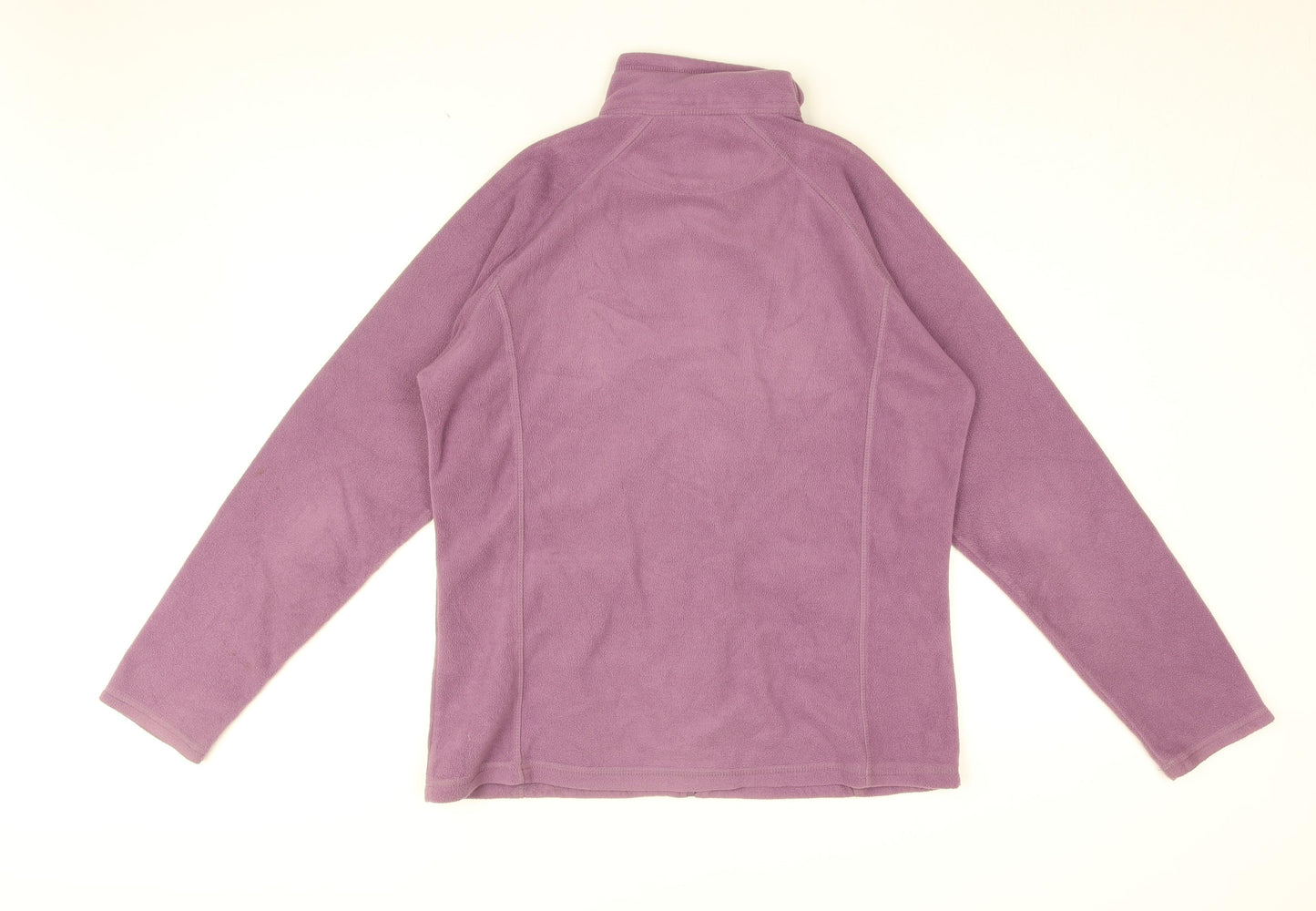 Country Rose Womens Purple Polyester Full Zip Sweatshirt Size M Zip