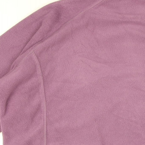 Country Rose Womens Purple Polyester Full Zip Sweatshirt Size M Zip