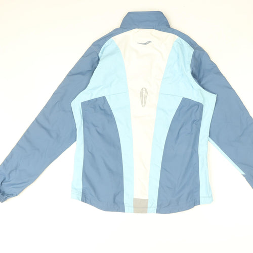 Saucony Womens Blue Jacket Coat Size S Zip
