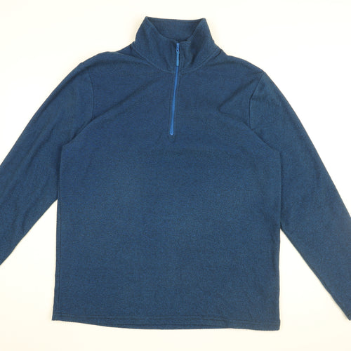 Mountain Warehouse Mens Blue Polyester Pullover Sweatshirt Size L