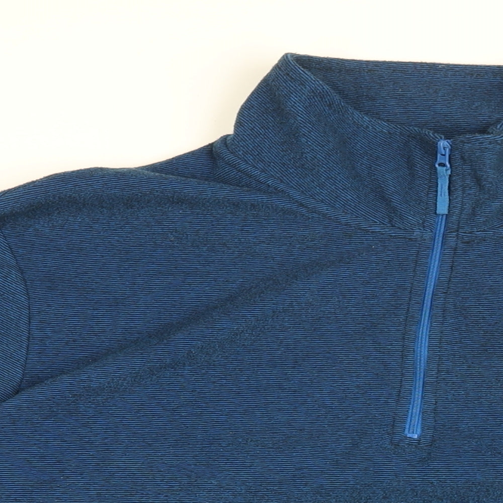 Mountain Warehouse Mens Blue Polyester Pullover Sweatshirt Size L