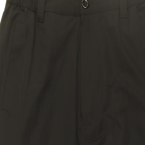 Pegasus Womens Black Polyester Trousers Size 36 in L29 in Regular Zip