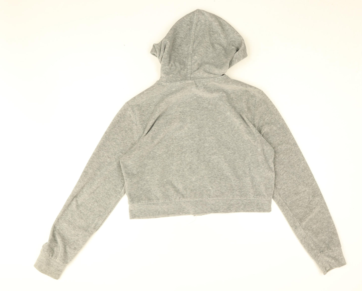 Iets Frans Womens Grey Cotton Full Zip Hoodie Size S Zip