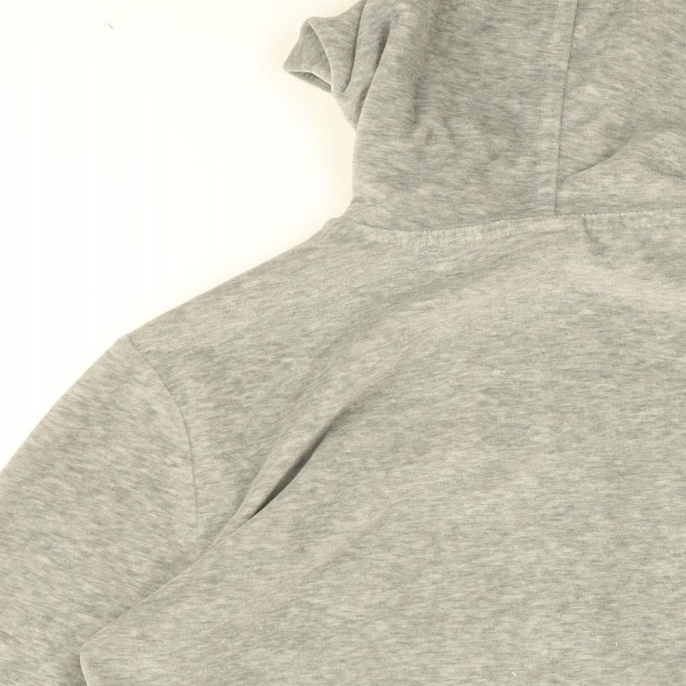 Iets Frans Womens Grey Cotton Full Zip Hoodie Size S Zip