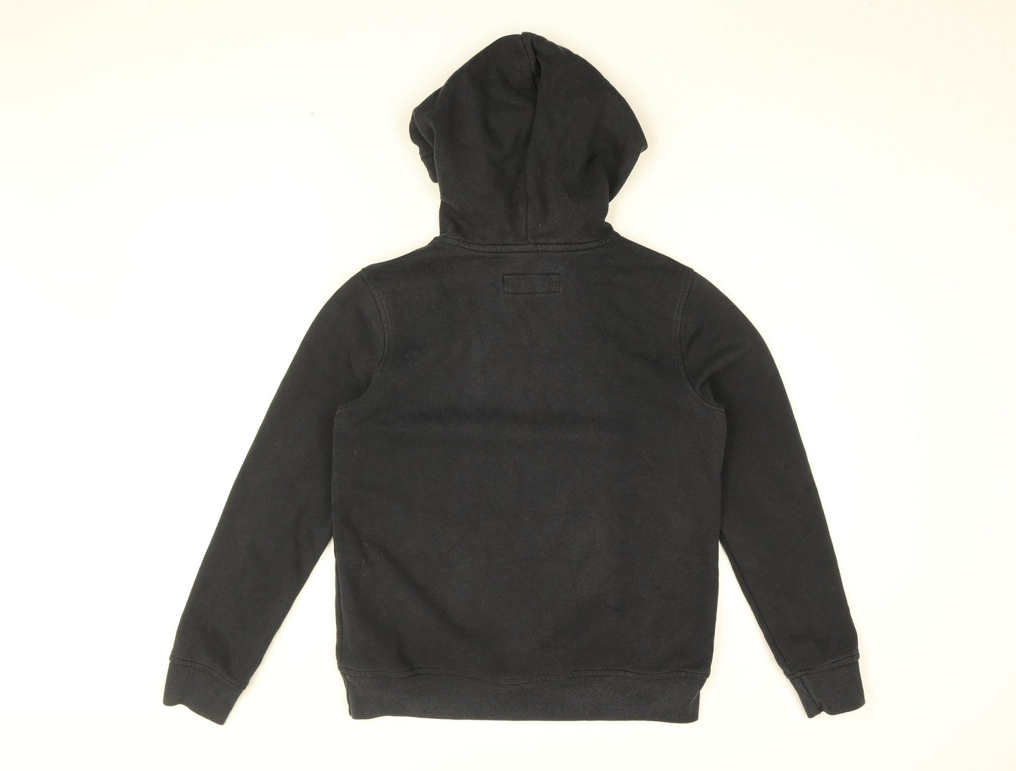 Abercrombie & Fitch Girls Black Cotton Pullover Hoodie Size 11-12 Years Pullover - Abercrombie logo