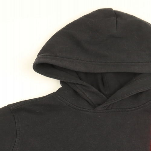 Abercrombie & Fitch Girls Black Cotton Pullover Hoodie Size 11-12 Years Pullover - Abercrombie logo