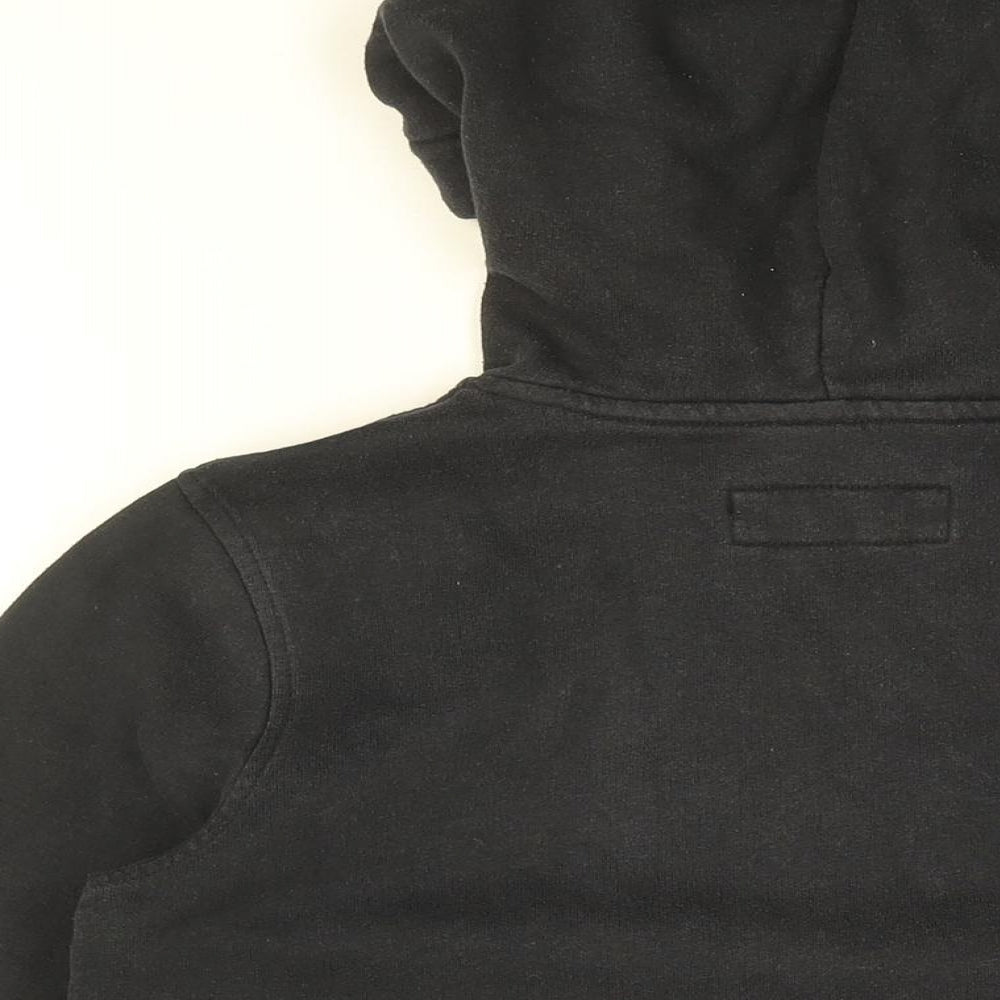 Abercrombie & Fitch Girls Black Cotton Pullover Hoodie Size 11-12 Years Pullover - Abercrombie logo