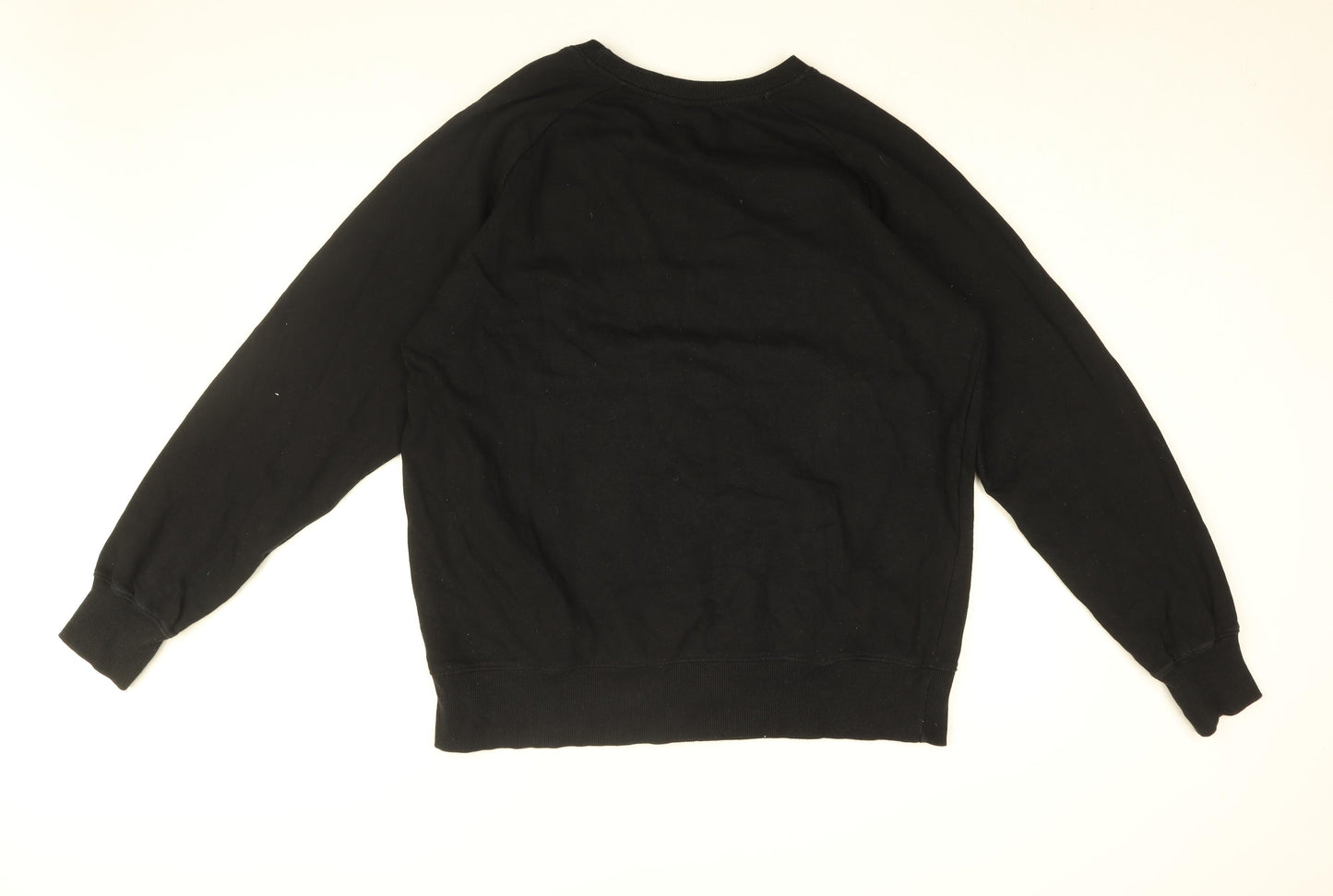 Eat The Rich Womens Black Cotton Pullover Sweatshirt Size 2XL Pullover - Eat The Rich
