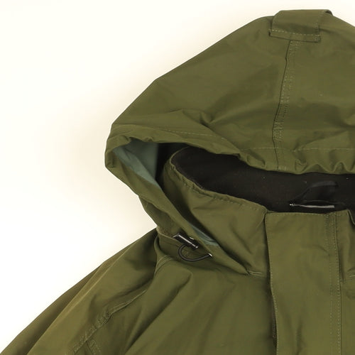 Regatta Mens Green Rain Coat Coat Size L Zip