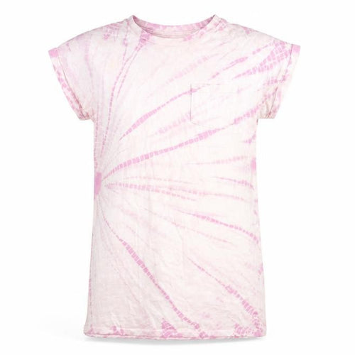 Gap Girls Purple Tie Dye Cotton Shirt Dress Size 10 Years Round Neck Pullover