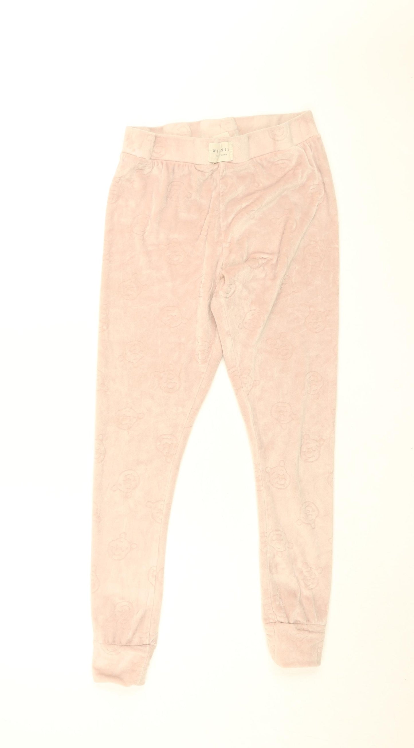 Winnie the Pooh Womens Pink Solid Polyester Top Pyjama Pants Size 10 - Winnie The Pooh