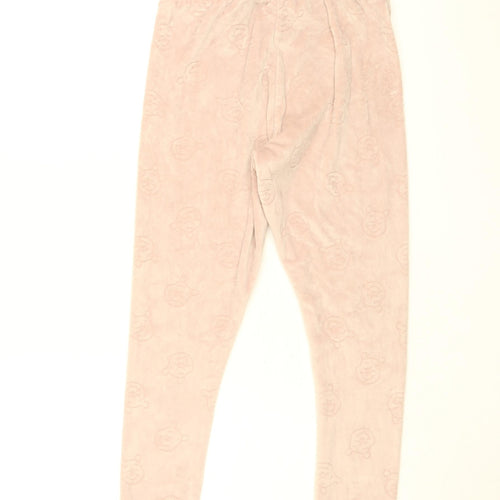 Winnie the Pooh Womens Pink Solid Polyester Top Pyjama Pants Size 10 - Winnie The Pooh