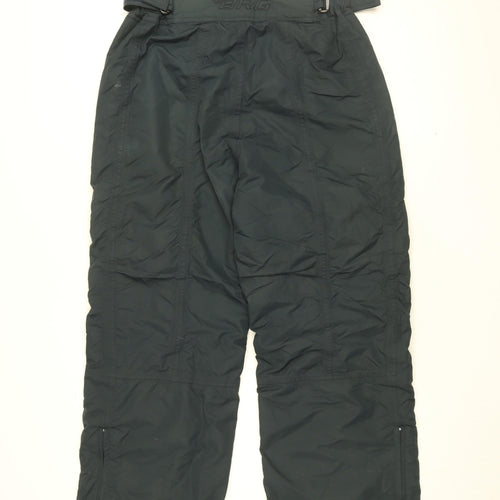 Brugi Mens Black Polyamide Snow Pants Trousers Size 34 in L31 in Regular Zip