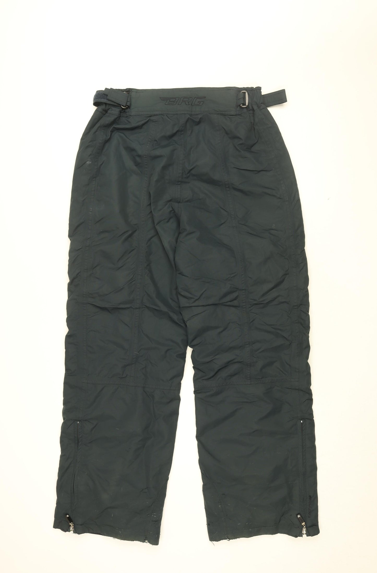 Brugi Mens Black Polyamide Snow Pants Trousers Size 34 in L31 in Regular Zip