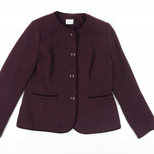 Eastex Purple Tweed Jacket, Size 10, Classic Style