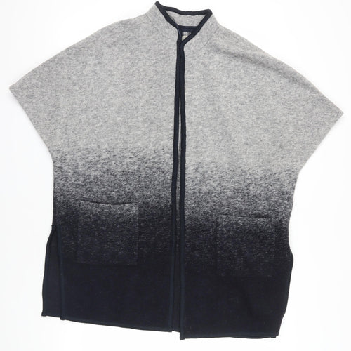 Maison Cinqcent Grey Wool Blend Cape - Size L