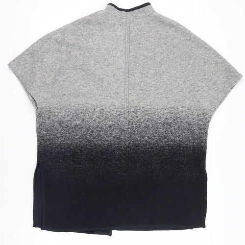Maison Cinqcent Grey Wool Blend Cape - Size L