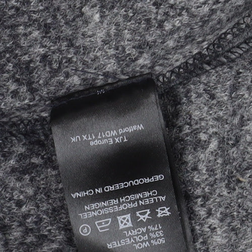 Maison Cinqcent Grey Wool Blend Cape - Size L
