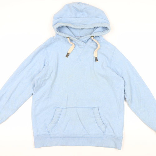 Fat Face Blue Cotton Hoodie - Size 10