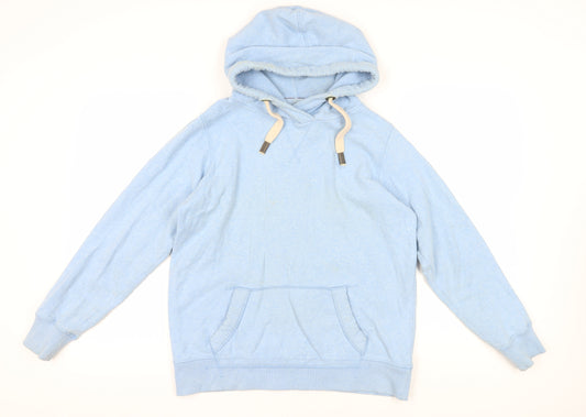 Fat Face Blue Cotton Hoodie - Size 10