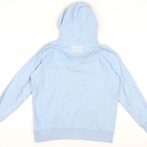 Fat Face Blue Cotton Hoodie - Size 10