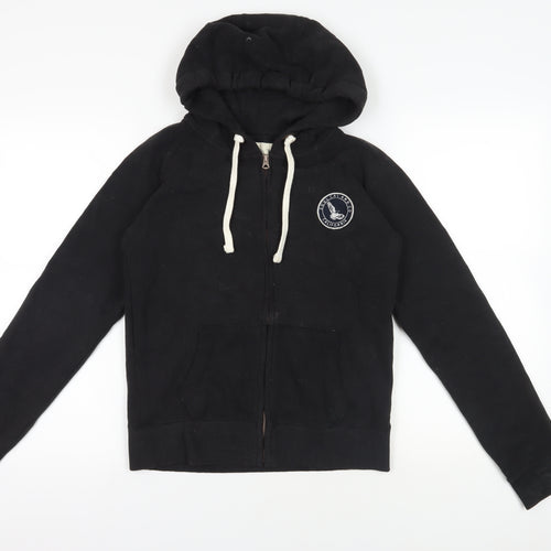 SoulCal & Co Black Full Zip Hoodie, Size M, Hooded