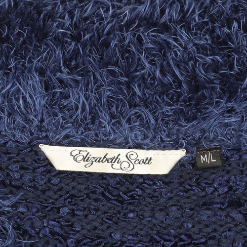 Elizabeth Scott Blue Knit Cardigan M