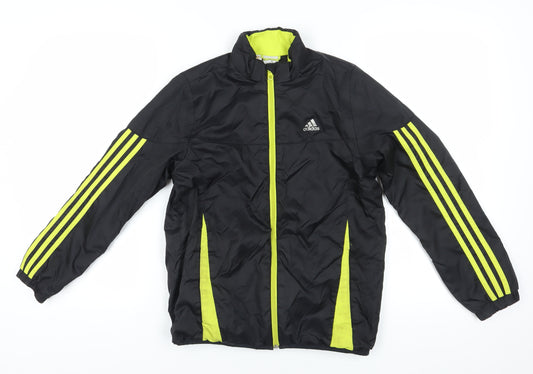 Adidas Boys Black Track Jacket 11-12 Years