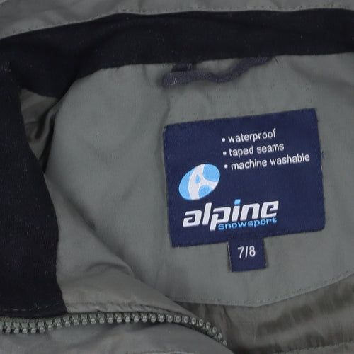 Alpine Snowsport Green Parka Jacket with Hood