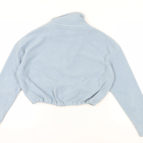 Brave Soul Light Blue Fleece 1/4 Zip Women's Jumper S